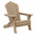 Sedia Adirondack 83 x 90 x 98 cm in plastica beige da esterno stile classico